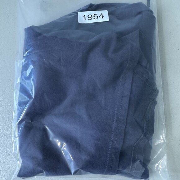 Garnet Hill Knit Tunic Top XL Floral Embroidered Asymmetrical Hem Purple - Picture 10 of 10